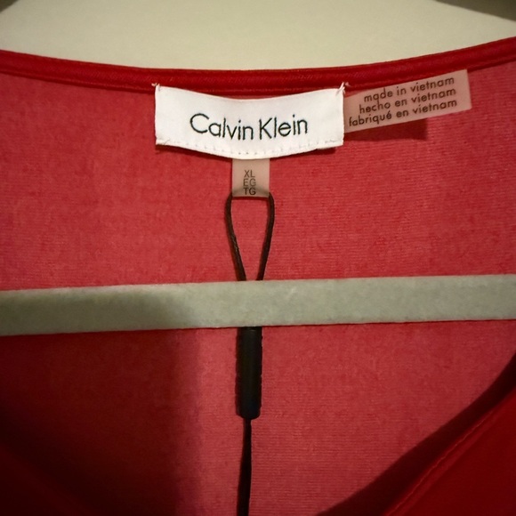 Calvin Klein Red and Black Sleeveless Tank Top - Picture 2 of 5